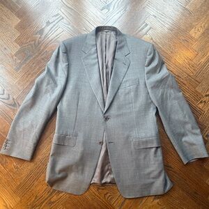Men's Canali Super 120s wool Gray Blazer